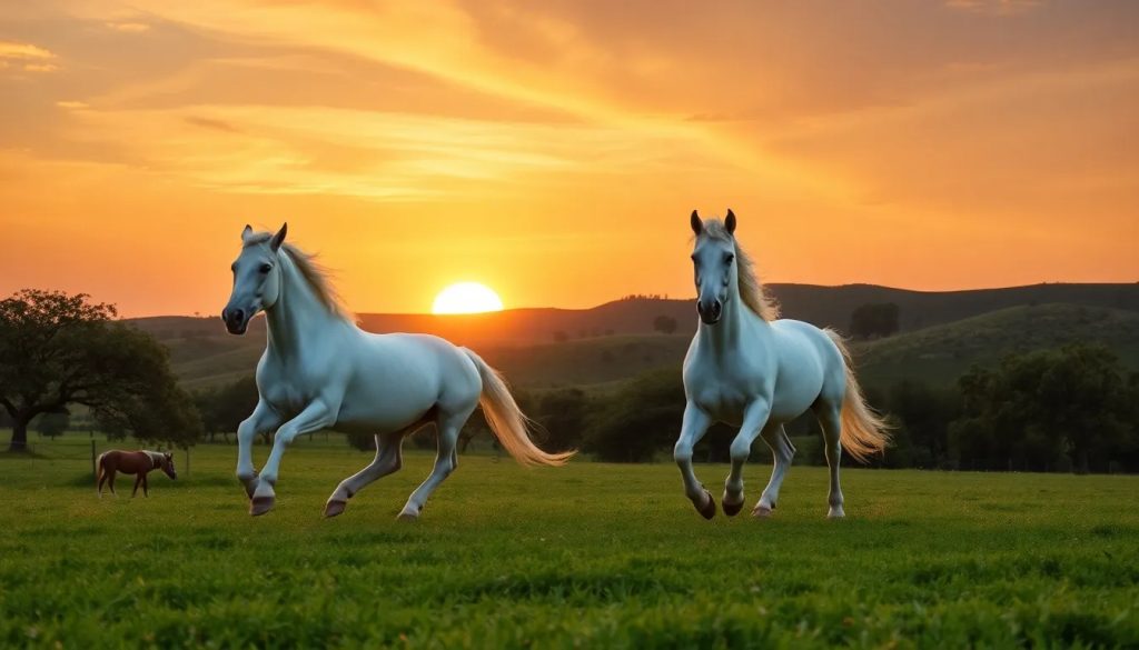 ¿Por qué hay caballos blancos?