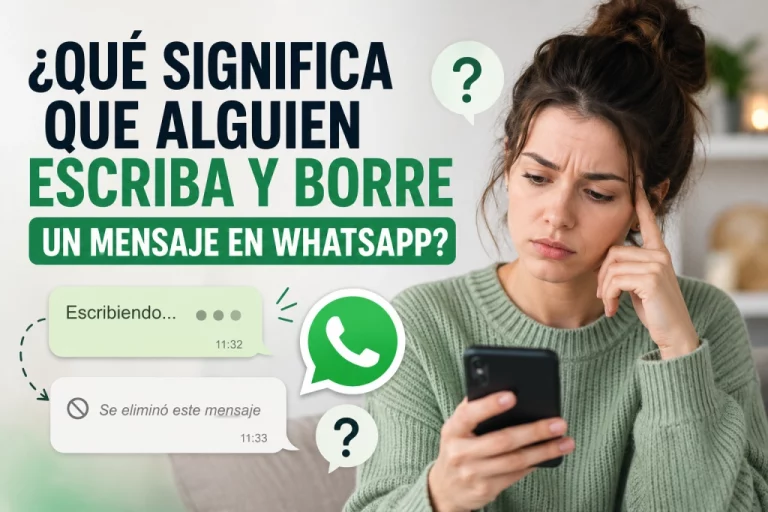 Qué significa que alguien escriba y borre un mensaje en WhatsApp
