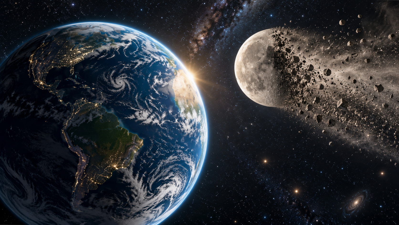 Qué pasaría si la luna explotara Qué pasaría si la luna explotara
