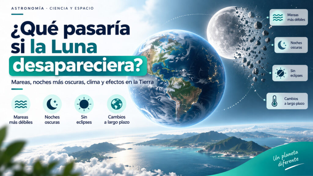 ¿Qué pasaría si la Luna desapareciera? Así cambiaría la Tierra